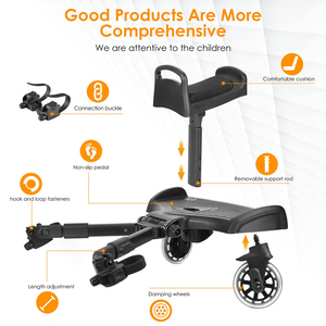 SUNNUO Accessoire de siège universel amovible Stand-On <span class=keywords><strong>Board</strong></span> pour enfants de 2 à 6 ans Baby <span class=keywords><strong>Buggy</strong></span> Standing <span class=keywords><strong>Board</strong></span> pour toutes les poussettes - Product Image 4