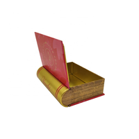 Boîte en métal en forme de mini livre, impression personnalisée de haute qualité, pour cadeau de chocolat