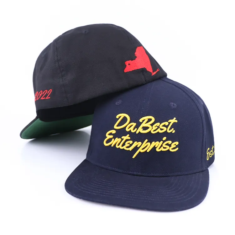 Casquette hip hop SnapBack 3D bordado logo personalizado SnapBack ajustado sombreros gorra su propio logotipo SnapBack sombreros para hombres al por mayor