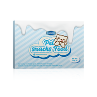 FAENBEI Collations humides en conserve pour animaux de compagnie Gâteries en gros pour chatons Lait de chèvre avec saveur de poulet râpé Collations pour chats