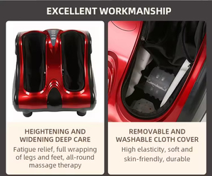 Masseur électrique de pieds et de jambes Shiatsu moderne de haute qualité avec fonction musicale pour la circulation sanguine, couleur et logo personnalisés - Product Image 6