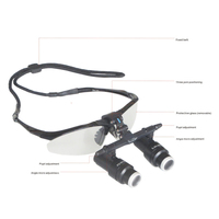 5.0X Instruments chirurgicaux vétérinaires Kepler Loupe binoculaire pour chirurgie générale ORL dentaire Microchirurgie