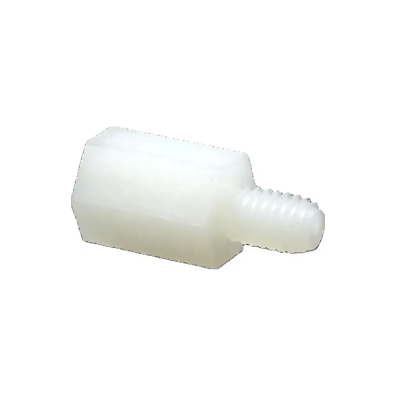Gewindete weiße Nylon-Sechseck-Hämmel- und Hemmelstütze-Halterung Kunststoff-PCB-Hauptplatinen-Abstandshalter