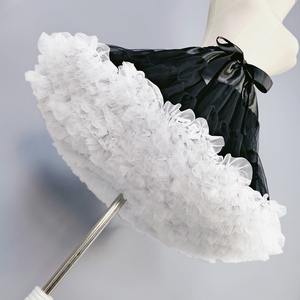 Femmes Blanc Flare Puffy <span class=keywords><strong>Tulle</strong></span> Tutu <span class=keywords><strong>Jupon</strong></span> pour Robes Mini Jupe Courte pour Adultes Jupons - Product Image 6