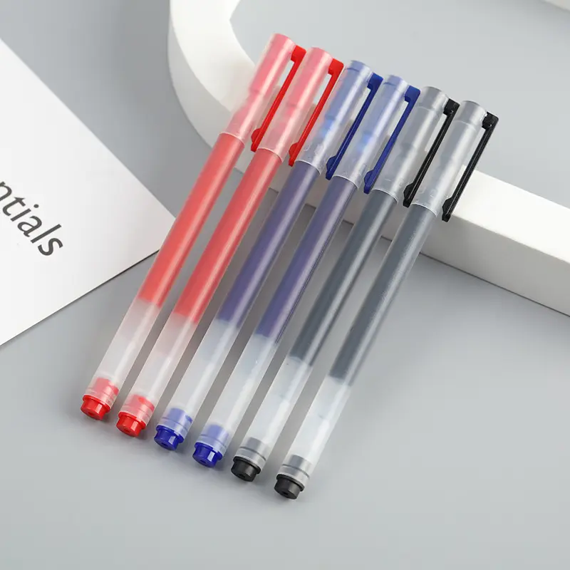 10 قطعة/المجموعة 0.5 مللي متر هلام القلم الأسود/الأحمر/الأزرق الحبر MUJIs أقلام مدرسة مكتب التموين القرطاسية للطلاب الأعمال توقيع الحبر