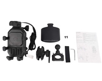Support de téléphone sans fil pour chargeur de moto, support d'amortissement rapide pour GPS, support de guidon pour téléphone portable