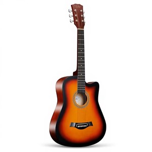 <span class=keywords><strong>Guitarra</strong></span> Acústica sin Marca de 41 Pulgadas con Cuerpo de Tilo, <span class=keywords><strong>Guitarra</strong></span> Popular para Principiantes - Product Image 1