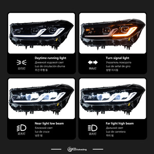 Faro LED para BMW Serie 6 G32 2017-2020, Conjunto de Faro Delantero con DRL Amarillo y Blanco, Lente LED Ojo de Ángel Dorado Modificado para 6GT - Product Image 4