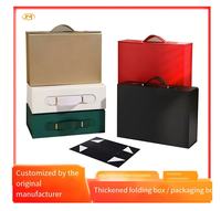 Boîte magnétique pliable avec logo personnalisé, boîte cadeau pliable, boîte rigide moulée, boîte à vin pliable haut de gamme