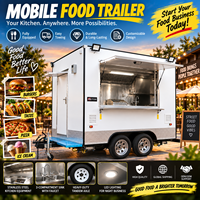 2026 Machines de restauration mobile pour le commerce de rue : Remorque à crème glacée, Chariot à hot-dogs, Chariot à café, Bars mobiles, Remorque food truck carrée