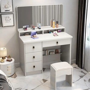 Factory Directly Sale 60cm MDF Drawer Storage Light <strong>Mirror</strong> <strong>Vanity</strong> Table Dressing Table Set for Bedroom - Product Image 6