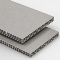 Panneau en aluminium nid d'abeille à texture de pierre grise personnalisé pour les projets de décoration modernes