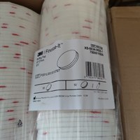 3M Finesse-it 5 in Red Foam Logo White Loop 200 Pcs/Case Feutre Polissage Pads Modèle 09358