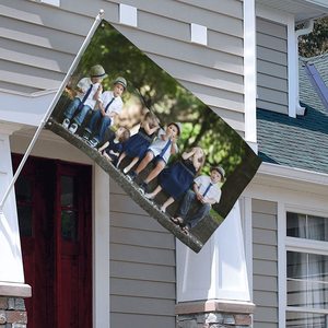 Tùy Chỉnh 3X5FT Hai Mặt Lụa Satin Cờ Cờ Quảng Cáo Khuyến Mại Biểu Ngữ Với Bảo Hiểm Logo In Hai Mặt Thiết Kế - Product Image 6