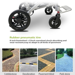 KSM-603 Lightweight Portable Mobility Electric Smart Wheelchair Handcycle Armchair Knee <b>Walker</b> Handbike Ultralight Wheelchair - Product Image 5