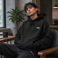 Sweat à capuche noir personnalisé avec logo brodé, en molleton de coton épais, coupe oversize, pour hommes et femmes, streetwear, OEM, nouveauté