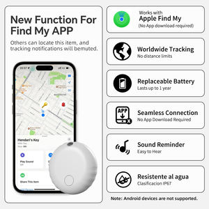 TITUO Smart Key Tracker IOS Localizador de artículos con control remoto para Cat Pet Equipaje Mochila Monedero Funciona con 'Find My' - Product Image 6