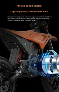 Motos électriques EU 60V 3500W à moteur sans balais, suspension intégrale, motocross, tout-terrain pour adultes, 30-50 km/h - Product Image 3