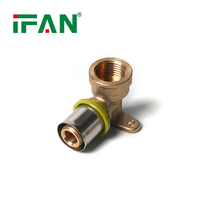 Système de raccordement à sertir IFAN pour tubes multicouches, raccords PEX, raccords de plomberie en laiton, raccords à sertir pour gaz, raccords de tuyauterie PEX-AL-PEX