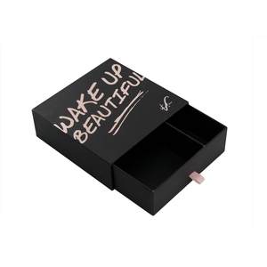 Custom Logo Skincare Packaging Slide Drawer Rigid Makeup Cosmetics Paper packaging boxes