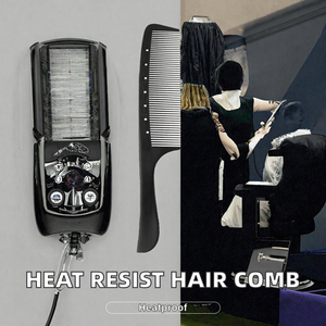 Peigne à queue de rat en fibre de carbone à marque privée, antistatique, pour la coiffure en salon - Product Image 2