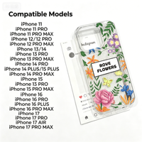Funda al por mayor para iPhone 17 16 15 Pro Max, diseño floral y a cuadros, cubierta protectora a prueba de golpes, logotipo personalizado disponible, MOQ 1 unidad