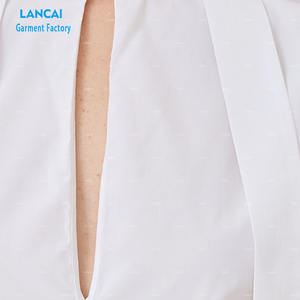 Tops de moda de algodón 100% personalizados para mujer elegante sin mangas camisa de encaje para mujer otoño Tops camisas - Product Image 3