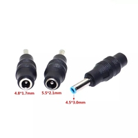 Adaptateur de chargeur d'alimentation CC femelle 4,8 mm * 1,7 mm 5,5 mm * 2,1 mm vers 4,5 mm * 3,0 mm, convertisseur de connecteur, tête de conversion CC, prise jack pour ordinateur portable HP