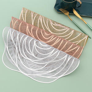 波西米亚玫瑰金乙烯基圆形防滑桌垫餐垫婚礼豪华餐桌厨房配件 - Product Image 5