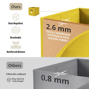 Cubes <span class=keywords><strong>de</strong></span> <span class=keywords><strong>rangement</strong></span> pliables en tissu <span class=keywords><strong>avec</strong></span> fenêtre pour étiquettes, bacs <span class=keywords><strong>de</strong></span> <span class=keywords><strong>rangement</strong></span> en tissu, paniers <span class=keywords><strong>de</strong></span> <span class=keywords><strong>rangement</strong></span> - Product Image 4