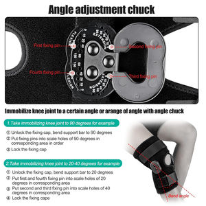 Penyangga Lutut Neoprene yang Dapat Disesuaikan, Penyangga Lutut ROM, Penyangga Lutut Berengsel untuk Arthritis Sendi - Product Image 6