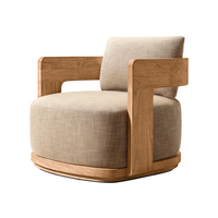 Neues Design Patio Outdoor-Sofa Massivholz Luxus Teakholz Gartenmöbel Langlebiges Villa Hinterhof Garten-Sofa-Set