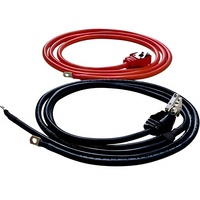Cable de Silicona Rojo y Negro Personalizado, 8AWG-2/0 AWG, Cable de Conexión Flexible para Batería, Ensamblaje para Camiones, BESS, RV, Industrial