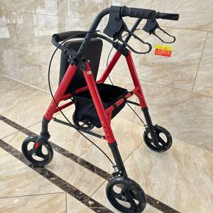 Rollator pliable en aluminium <span class=keywords><strong>pour</strong></span> adultes et marcheurs <span class=keywords><strong>pour</strong></span> adultes âgés <span class=keywords><strong>pour</strong></span> fournitures de thérapie de rééducation - Product Image 3