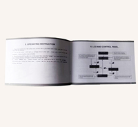 Brochure personnalisée écologique bilingue pour instructions et directrices de produits, livre broché en papier, vente en gros