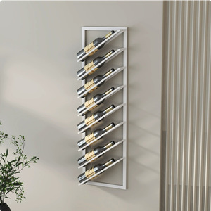 Petit porte-<span class=keywords><strong>vin</strong></span> mural, armoire à <span class=keywords><strong>vin</strong></span> inclinée pour restaurant, meuble de rangement et de présentation de <span class=keywords><strong>vin</strong></span> pour salon, petit présentoir à <span class=keywords><strong>vin</strong></span> - Product Image 2