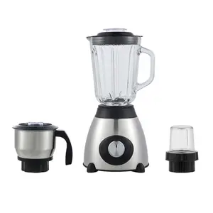 3in1 High Speed Multifunctionele Roestvrijstalen Glazen Pot Blender Mixer Fruit Juicer Keukenmachine