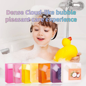 Tốt Nhà-Bán Hàng Hóa Tại Chỗ Trong Suốt Thanh Xà Phòng 100G Dâu Tây Cam Xoài Nho Đào Dừa Hạt Trái Cây Glycerin Xà Phòng - Product Image 3