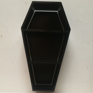Étagères multifonctions en forme de cercueil, étagère flottante en <span class=keywords><strong>bois</strong></span> en forme de cercueil, panneau arrière sans bordure <span class=keywords><strong>suspendu</strong></span> pour bande lumineuse LED intégrée - Product Image 3