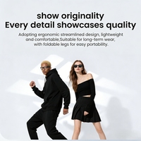 Lunettes AI HD 1080P avec enregistreur vidéo, caméra unique 8MP, batterie 300mAh, commande vocale, traduction en temps réel, lecteur de musique, Type-C