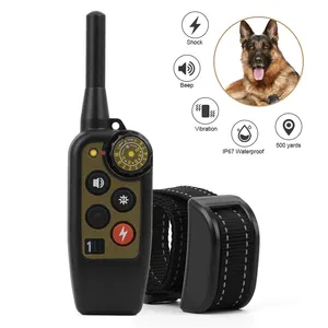 JXG0070 Pet Trainer Waterproof 500m Remote Electric Control Pet Dog Training Shock Collar for 1/2 dogs