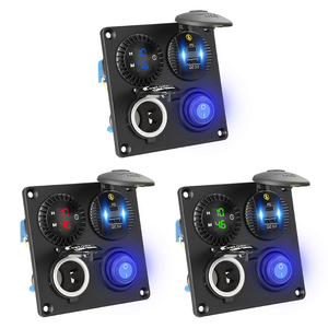 Nhà máy thuốc lá nhẹ hơn ổ cắm 12V Rocker chuyển sạc Bảng điều chỉnh 4.2A bảng chuyển đổi 12V - Product Image 5