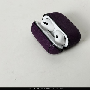 Design élégant vente chaude en cuir <span class=keywords><strong>togo</strong></span> véritable pour <span class=keywords><strong>housse</strong></span> pour airpod Pro étui en cuir fait main pour <span class=keywords><strong>housse</strong></span> d'écouteur - Product Image 5