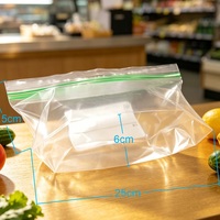 Fruit- en groente ziplock zakken met gusset, op maat gemaakte ziplock zakken voor voedselverpakkingen in de koelkast