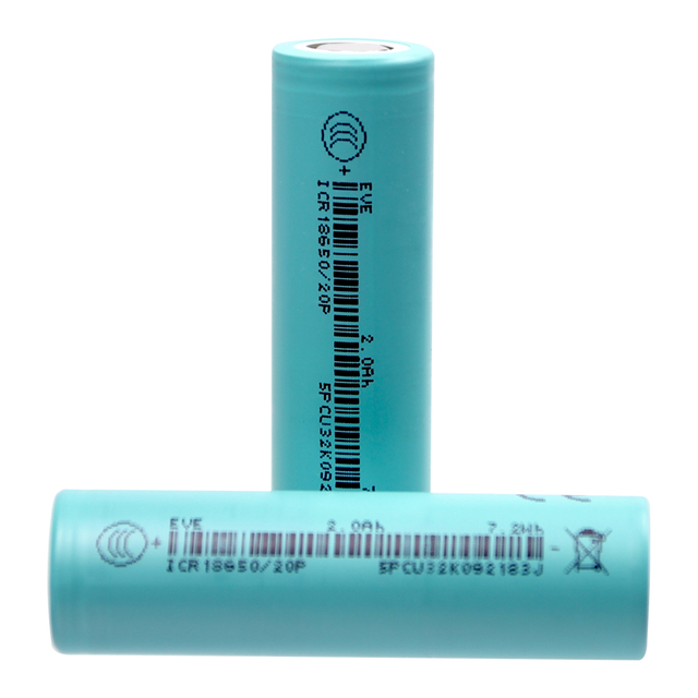 EVE 18650 2000mah 20P 18650 Battery Rechargeable Batteries Lithium Ion 7.2wh Battery
