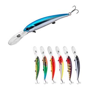 Alpha 12cm 19g Deep Diving Long Bill <span class=keywords><strong>Minnow</strong></span> Hard Bait Leurre coulant pour la pêche en eau douce salée à la truite basse - Product Image 1