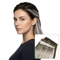 Nouvelle Tendance : Machine à Tissage Invisible Double Trame, 100% Cheveux Remy Vierges Alignés dans le Sens des Cuticules, Sans Couture