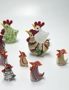 Ornements animaux créatifs en perles de <span class=keywords><strong>verre</strong></span> colorées, motif poussin et coq, pour salon, marque C Casting - Product Image 5