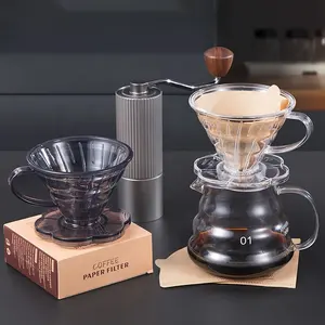 Resin Percolator Funnel Pour Over Coffee Dripper Hand Brewing Strainer Filter Cup Coffee Filters