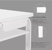 Bureau double pour étudiants pour salle de classe universitaire, mobilier scolaire en bois avec structure métallique